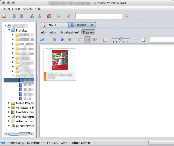 Die Dateihinterlegung im Back-end beim Online-Editing-Tool von PubliXone