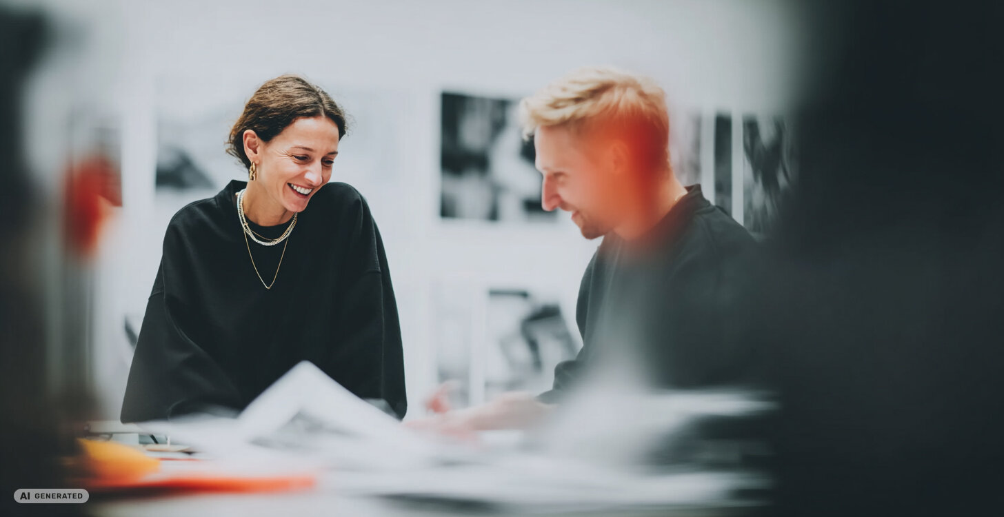 2 Mitarbeiter einer Digitalagentur (KI)